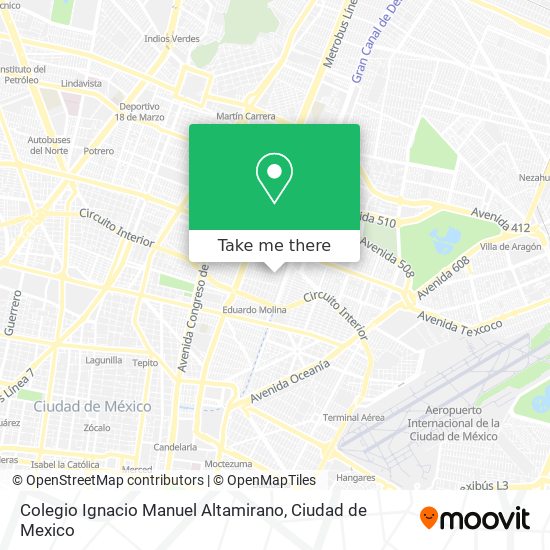 Colegio Ignacio Manuel Altamirano map