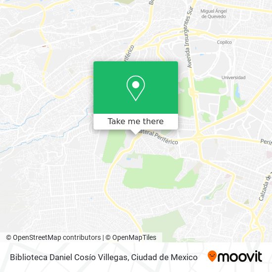 Biblioteca Daniel Cosío Villegas map