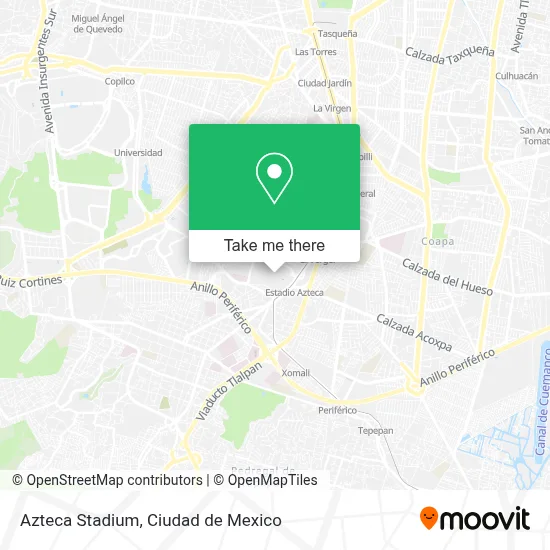 Azteca Stadium map