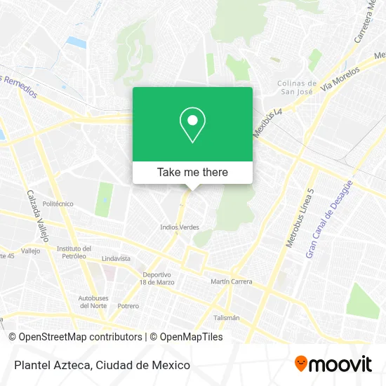 Plantel Azteca map