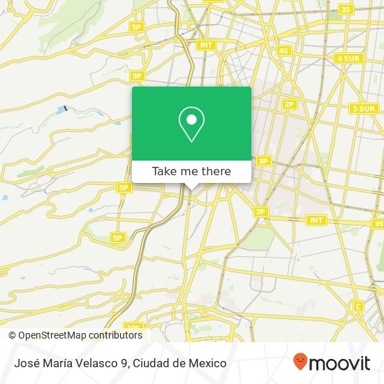 José María Velasco 9 map