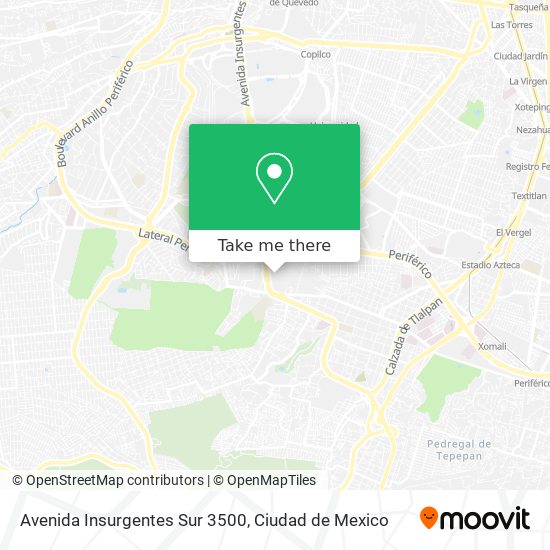 Avenida Insurgentes Sur 3500 map
