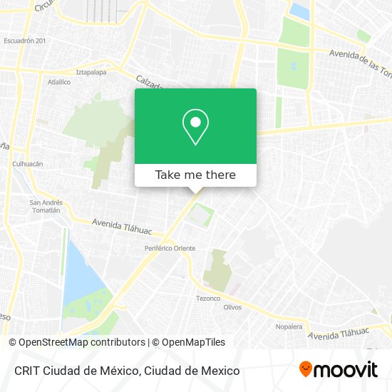 CRIT Ciudad de México map