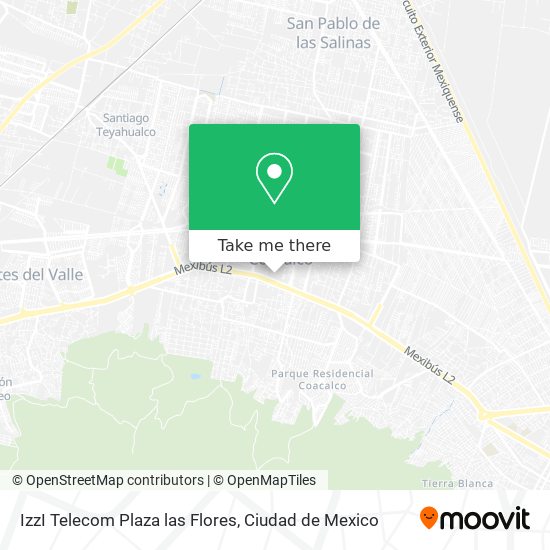 Mapa de IzzI Telecom Plaza las Flores