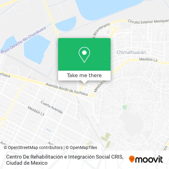 Mapa de Centro De Rehabilitación e Integración Social CRIS
