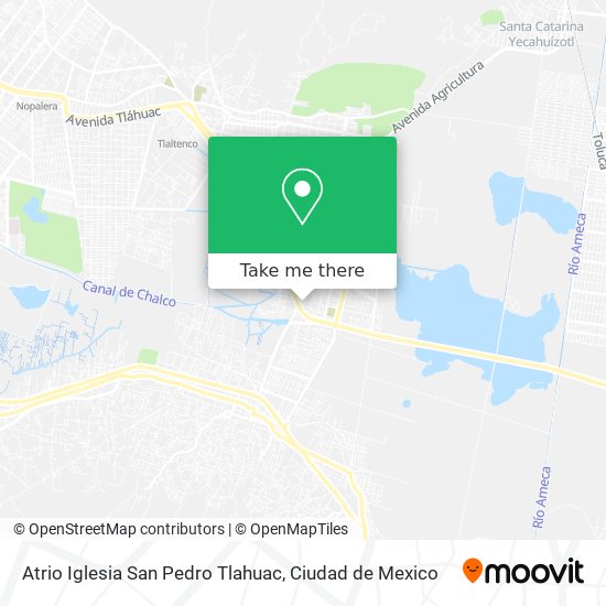 Mapa de Atrio Iglesia San Pedro Tlahuac