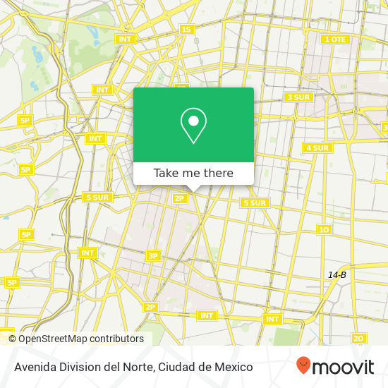 Avenida Division del Norte map