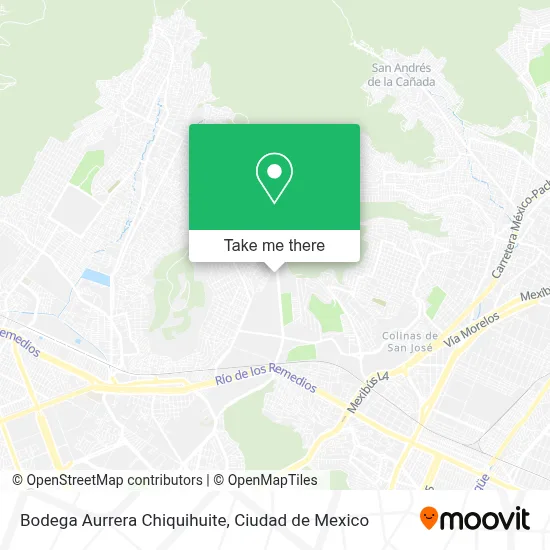 Bodega Aurrera Chiquihuite map