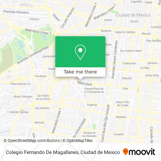 Mapa de Colegio Fernando De Magallanes