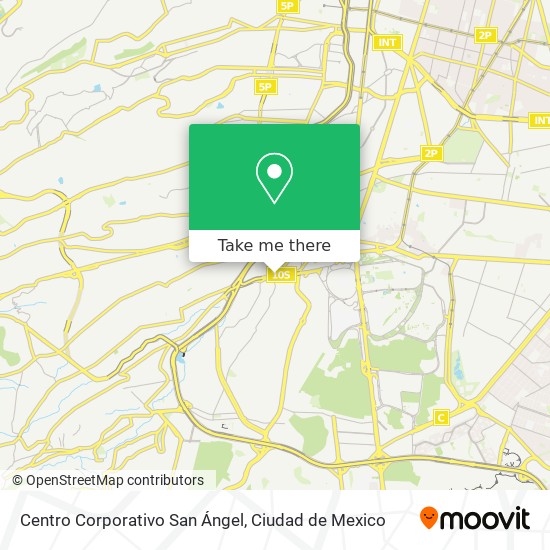 Centro Corporativo San Ángel map