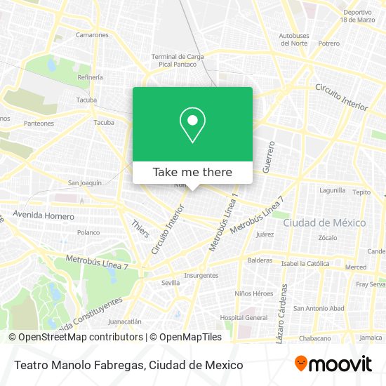 Teatro Manolo Fabregas map