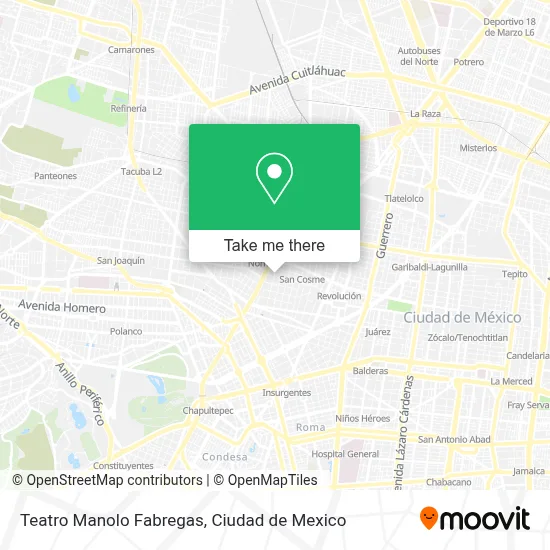 Teatro Manolo Fabregas map