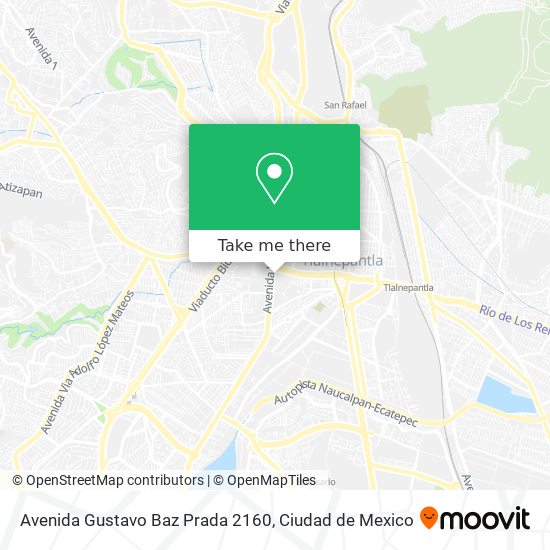 How to get to Avenida Gustavo Baz Prada 2160 in Tultitlán by Bus or Train?