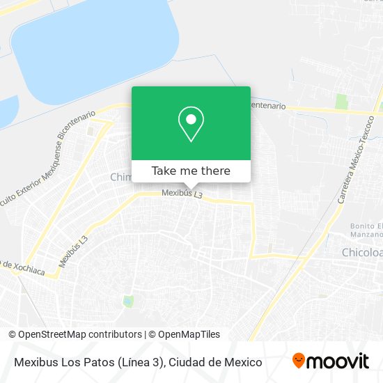 Mexibus Los Patos (Línea 3) map