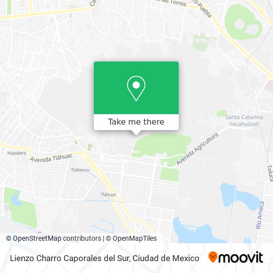 Mapa de Lienzo Charro Caporales del Sur