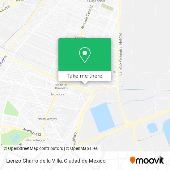 Lienzo Charro de la Villa map