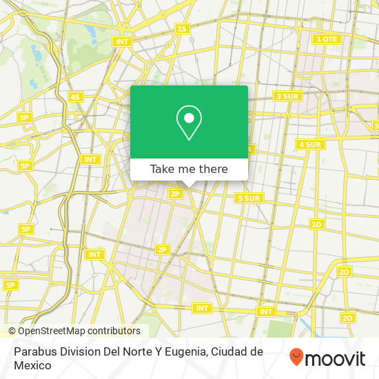 Parabus Division Del Norte Y Eugenia map