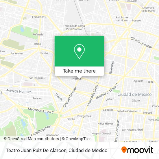 Teatro Juan Ruiz De Alarcon map
