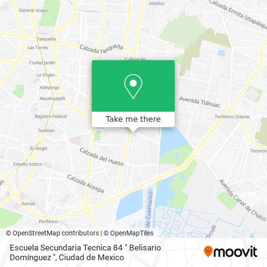Escuela Secundaria Tecnica 84 " Belisario Domínguez " map