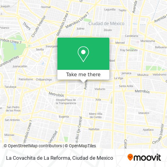 La Covachita de La Reforma map