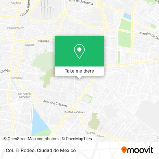 Col. El Rodeo map
