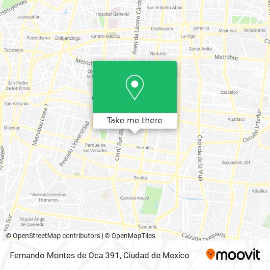 Fernando Montes de Oca 391 map