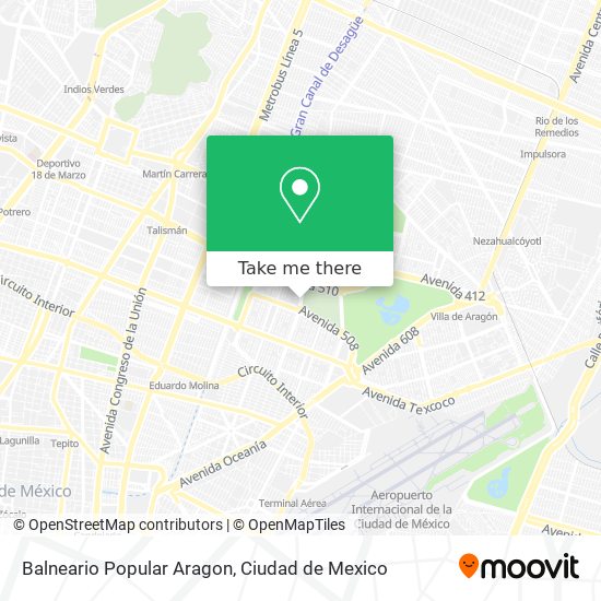Balneario Popular Aragon map