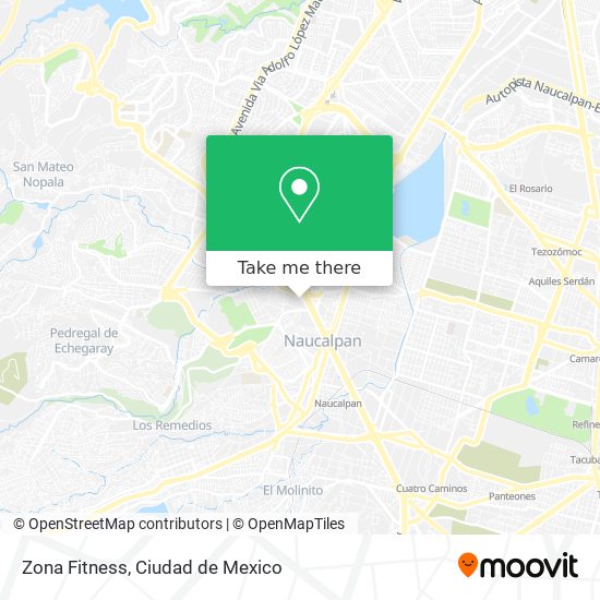 Zona Fitness map