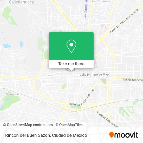 Rincon del Buen Sazon map