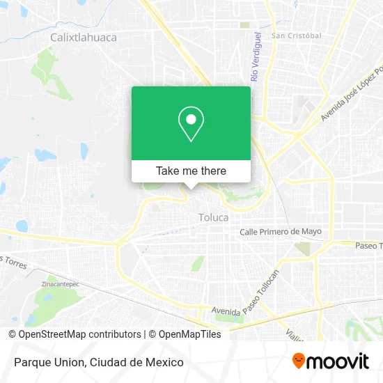 Parque Union map