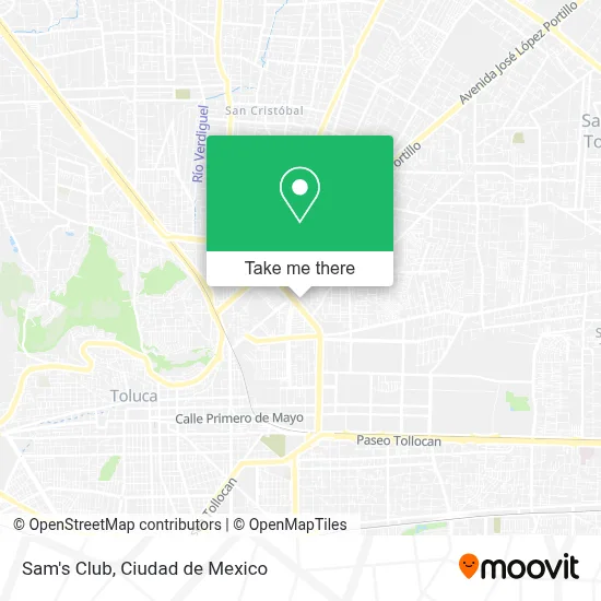Sam's Club map