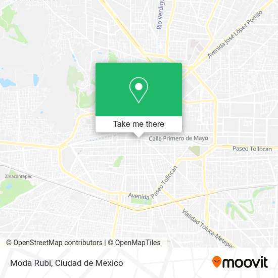 Moda Rubi map