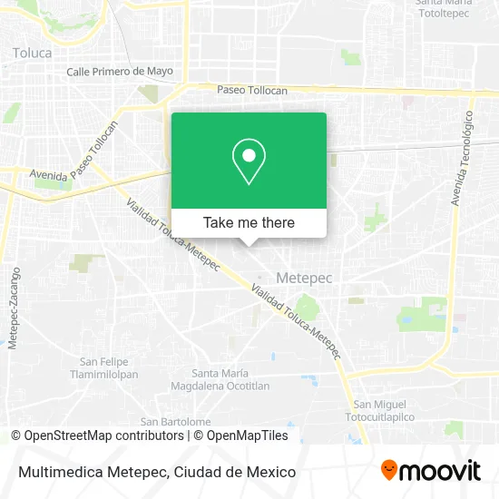 Multimedica Metepec map