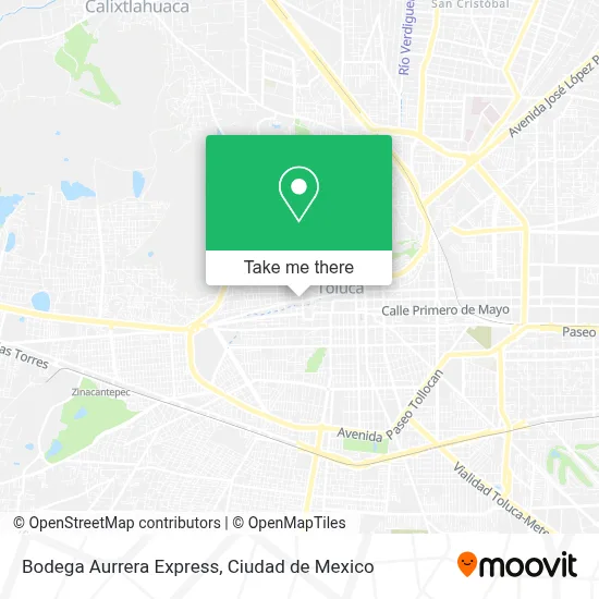 Bodega Aurrera Express map