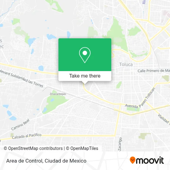 Area de Control map