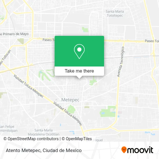 Atento Metepec map
