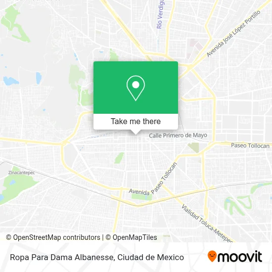 Ropa Para Dama Albanesse map