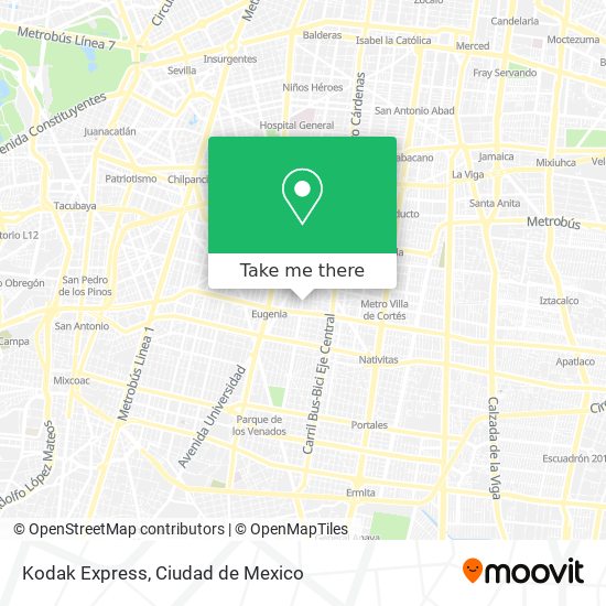 Kodak Express map