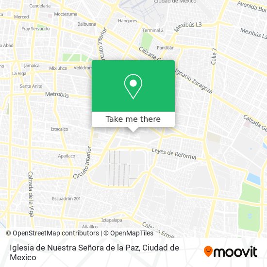Iglesia de Nuestra Señora de la Paz map