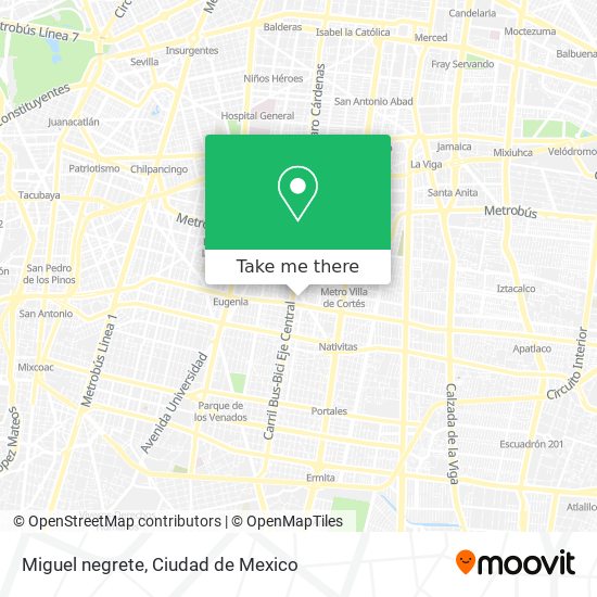Mapa de Miguel negrete