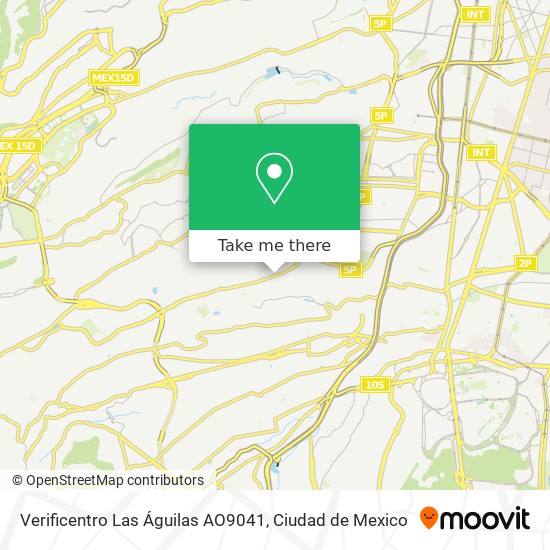 Verificentro Las Águilas AO9041 map