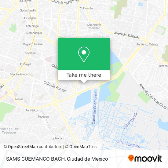 SAMS CUEMANCO BACH map