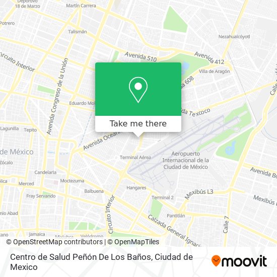 Centro de Salud Peñón De Los Baños map