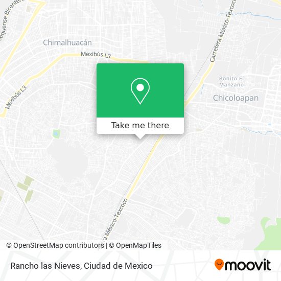 Mapa de Rancho las Nieves