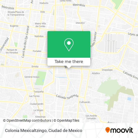 Colonia Mexicaltzingo map