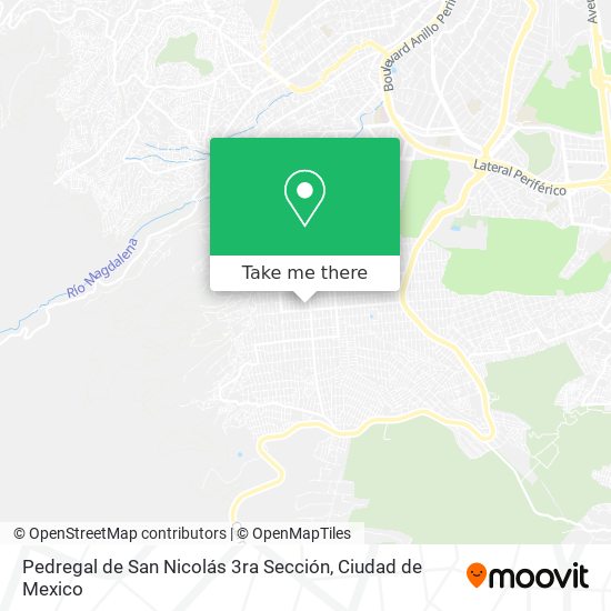 Mapa de Pedregal de San Nicolás 3ra Sección