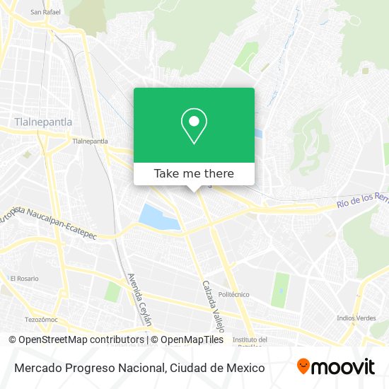 Mercado Progreso Nacional map