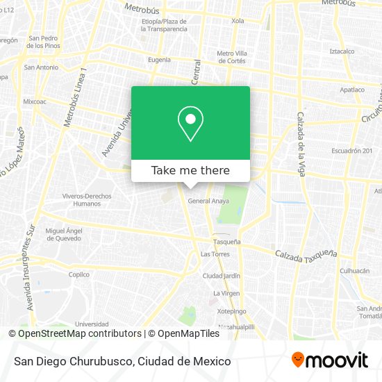 San Diego Churubusco map