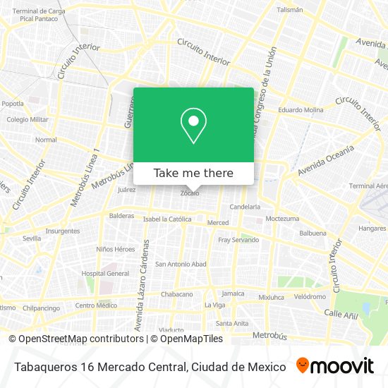 Tabaqueros 16 Mercado Central map