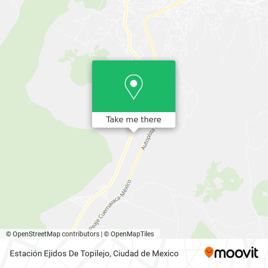 Mapa de Estación Ejidos De Topilejo